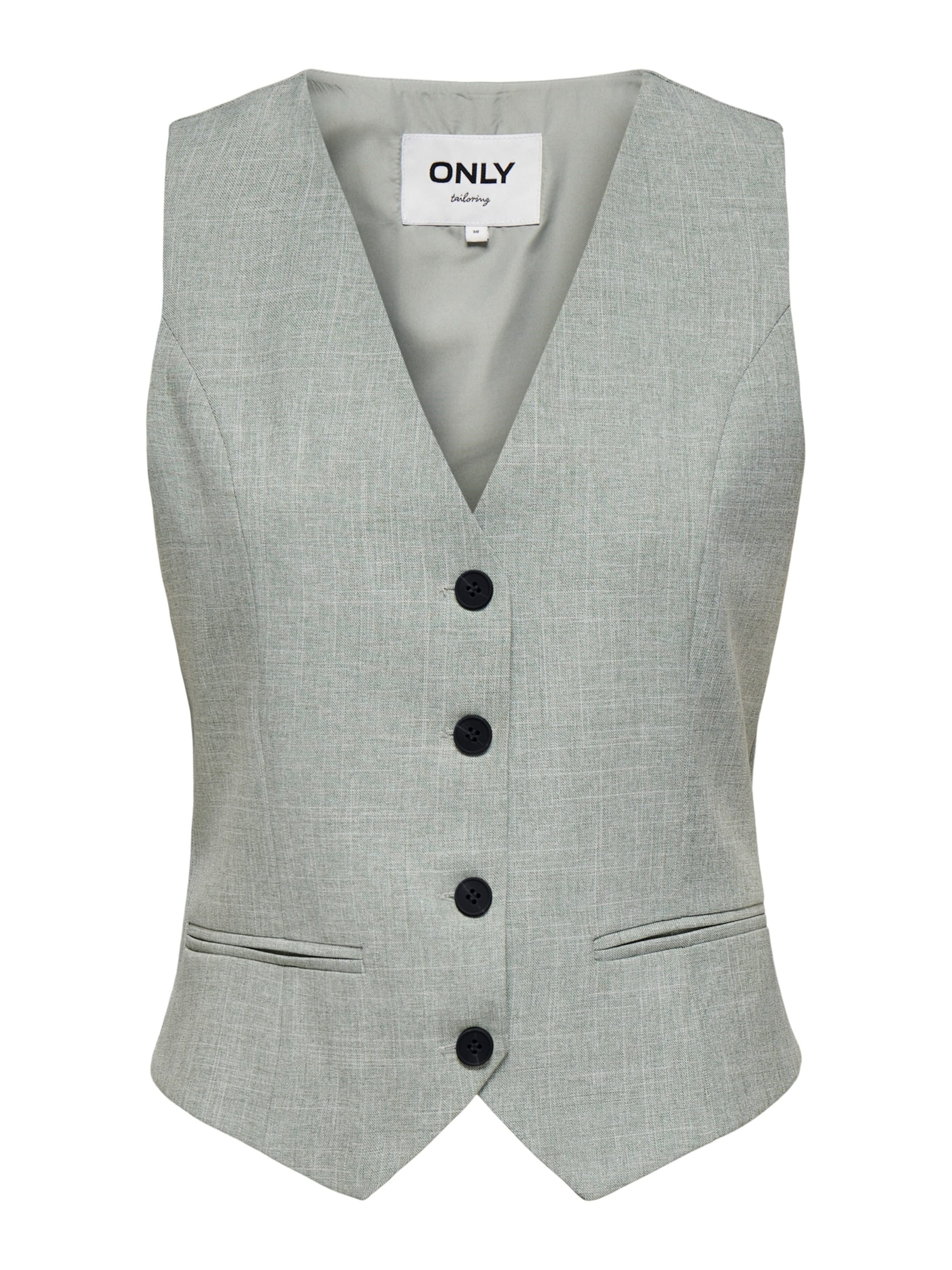 ONLY Anzugweste 'ONLLINDA' in Grün: Vorderseite