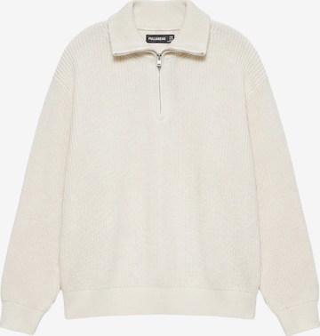Pull&Bear Pullover in Weiß: Vorderseite