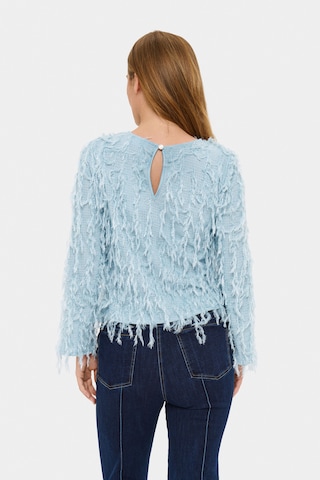 SAINT TROPEZ Bluse 'NinetteSZ ' in Blau