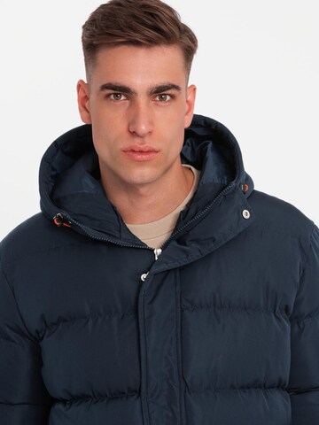 Ombre Winter jacket 'OM-JAHP-0208' in Blue