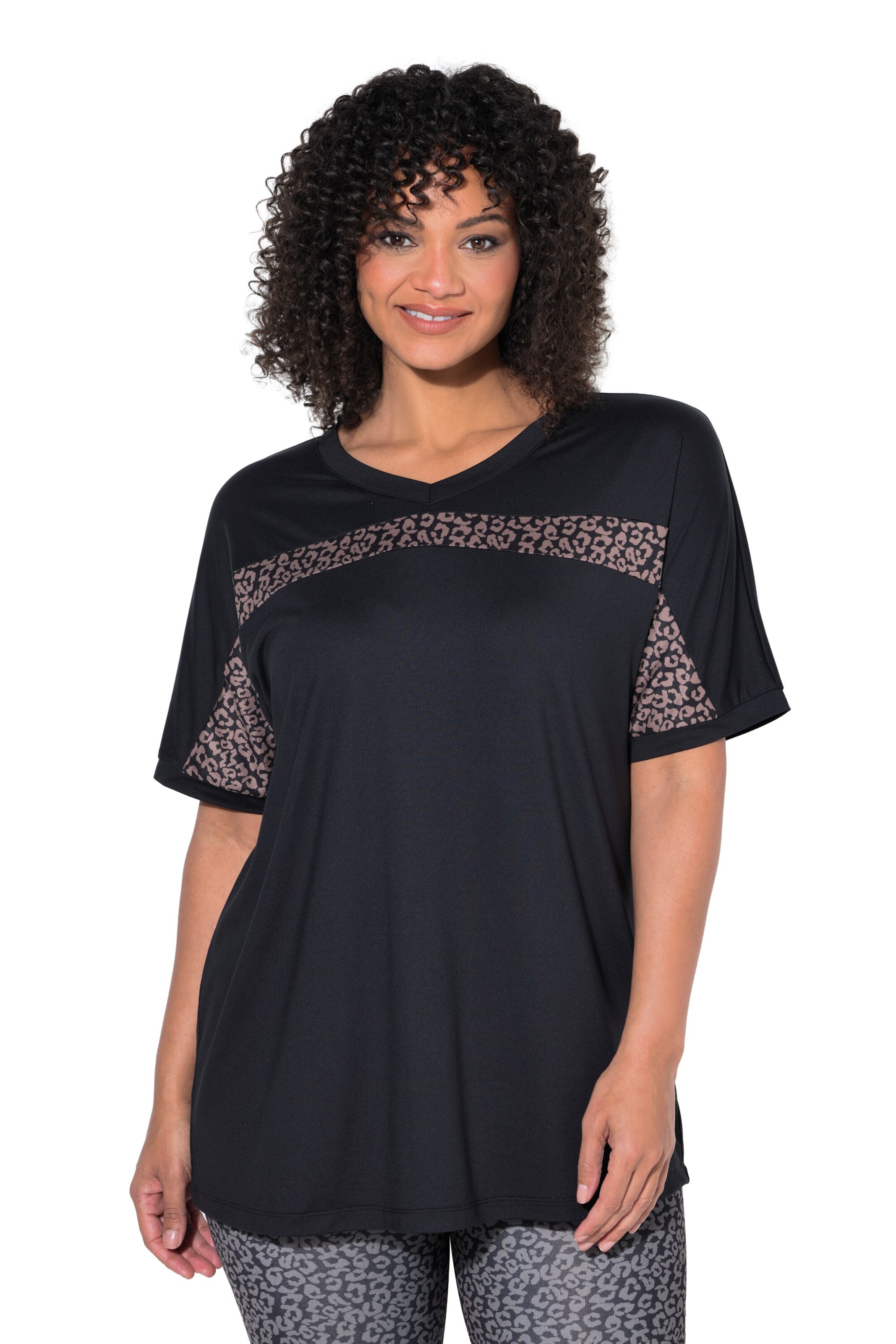 Ulla Popken Shirt in Grijs: voorkant