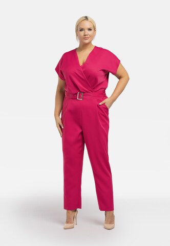 Karko Jumpsuit ' RONJA ' i pink: forside