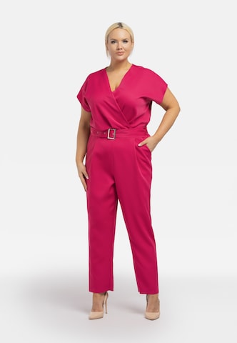 Karko Jumpsuit ' RONJA ' in Roze: voorkant