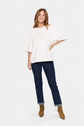SAINT TROPEZ Sweatshirt 'Janeke' in White