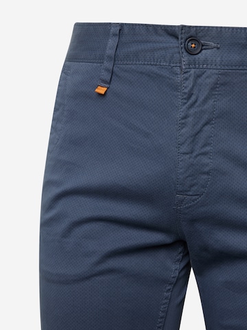 BOSS Orange - Slimfit Pantalón chino en azul