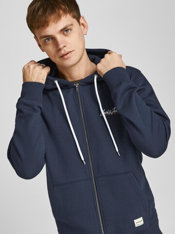 JACK & JONES Sweat jacket 'Tons' in Blue