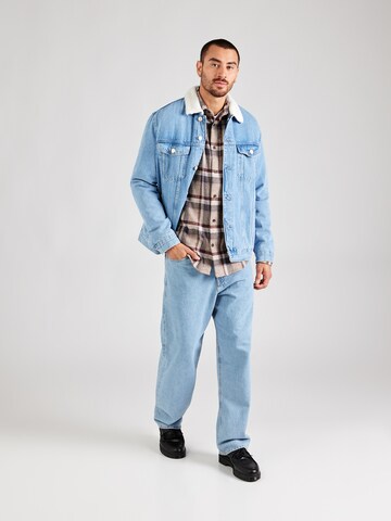 Lindbergh Regular Fit Hemd in Beige