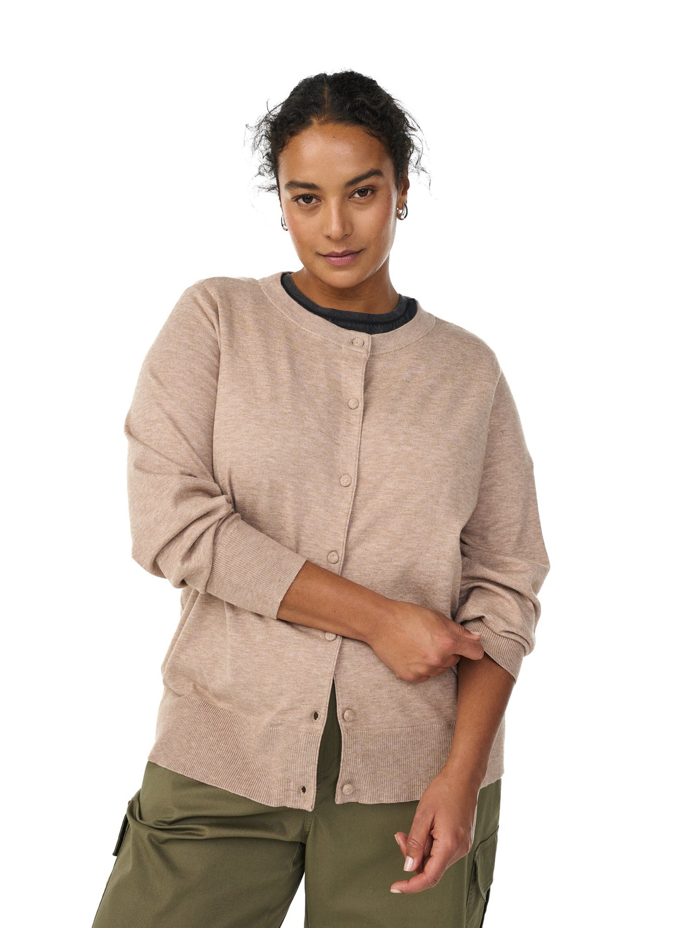 ZizziKardigan 'Mella' - bež boja: prednji dio