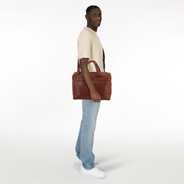 Borsa portadocumenti 'Vintage Bill' di Plevier in marrone