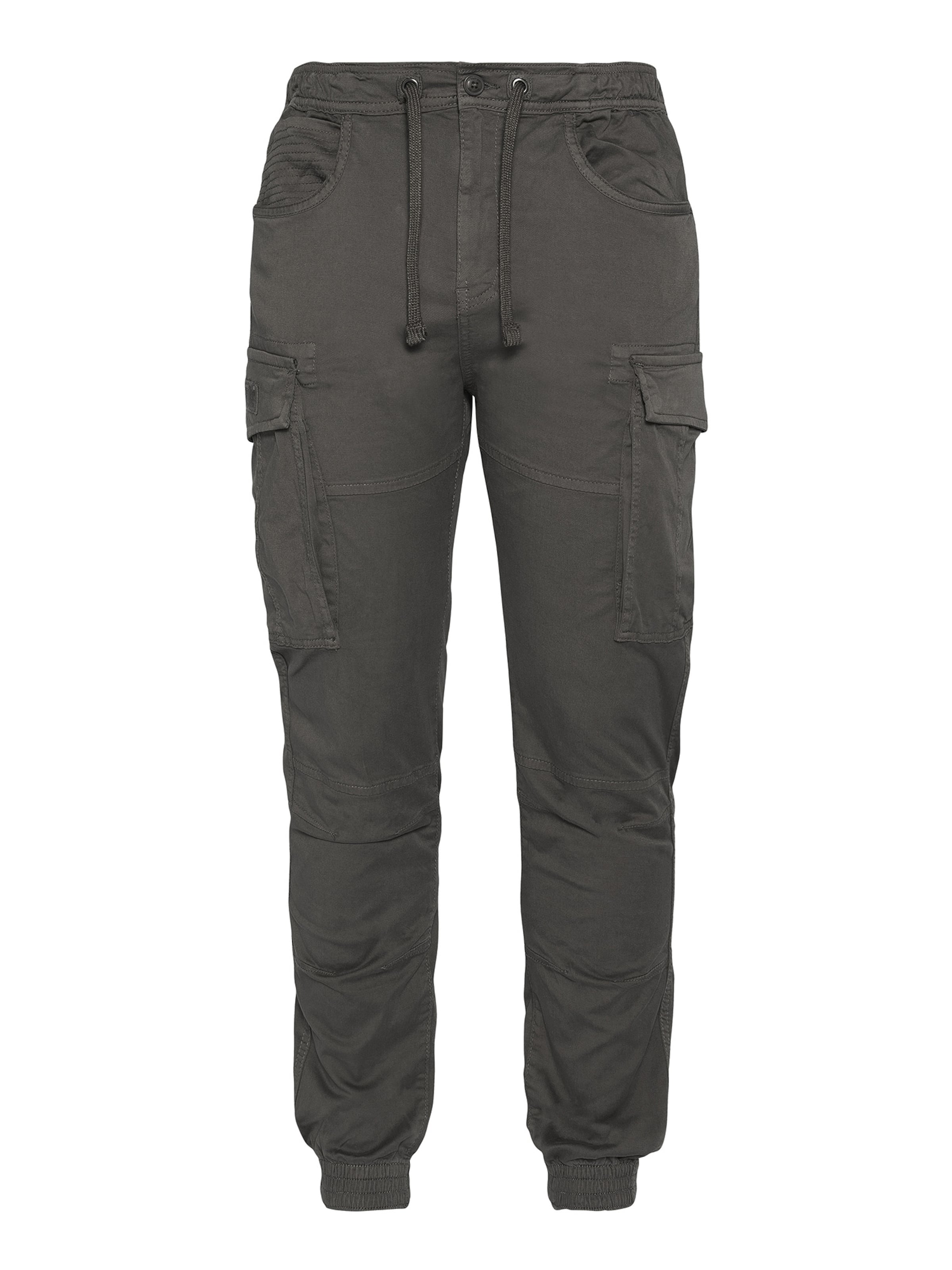 Schott NYC Cargo Pants in Grey: front