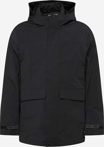 Calvin Klein Performance Outdoorová bunda – černá: přední strana