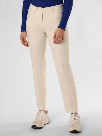 Regular Pantalon à plis 'Renira' Cambio en beige : devant
