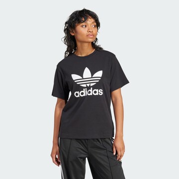 ADIDAS ORIGINALS Shirt 'Trefoil' in Black: front