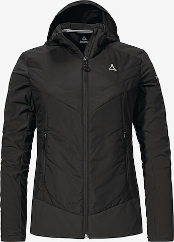 Schöffel Outdoorjas ' Hiking Hybrid Jk Style Blaueis WMS ' in Zwart: voorkant