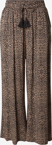 Wide Leg Pantalon Sublevel en marron : devant