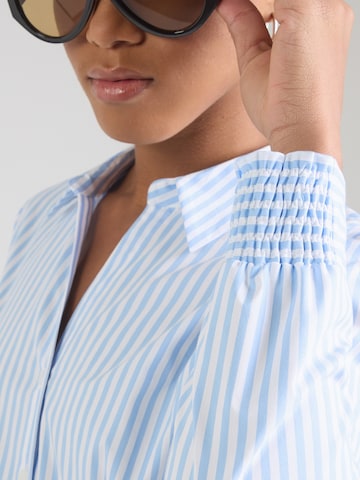 Chemisier MORE & MORE en bleu