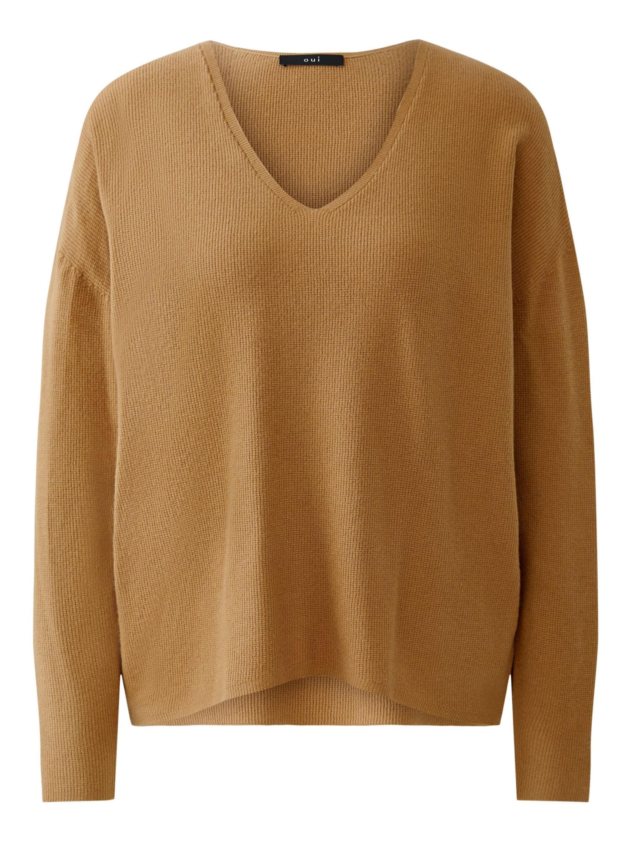OUI Pullover 'FREYJA' in Braun: Vorderseite