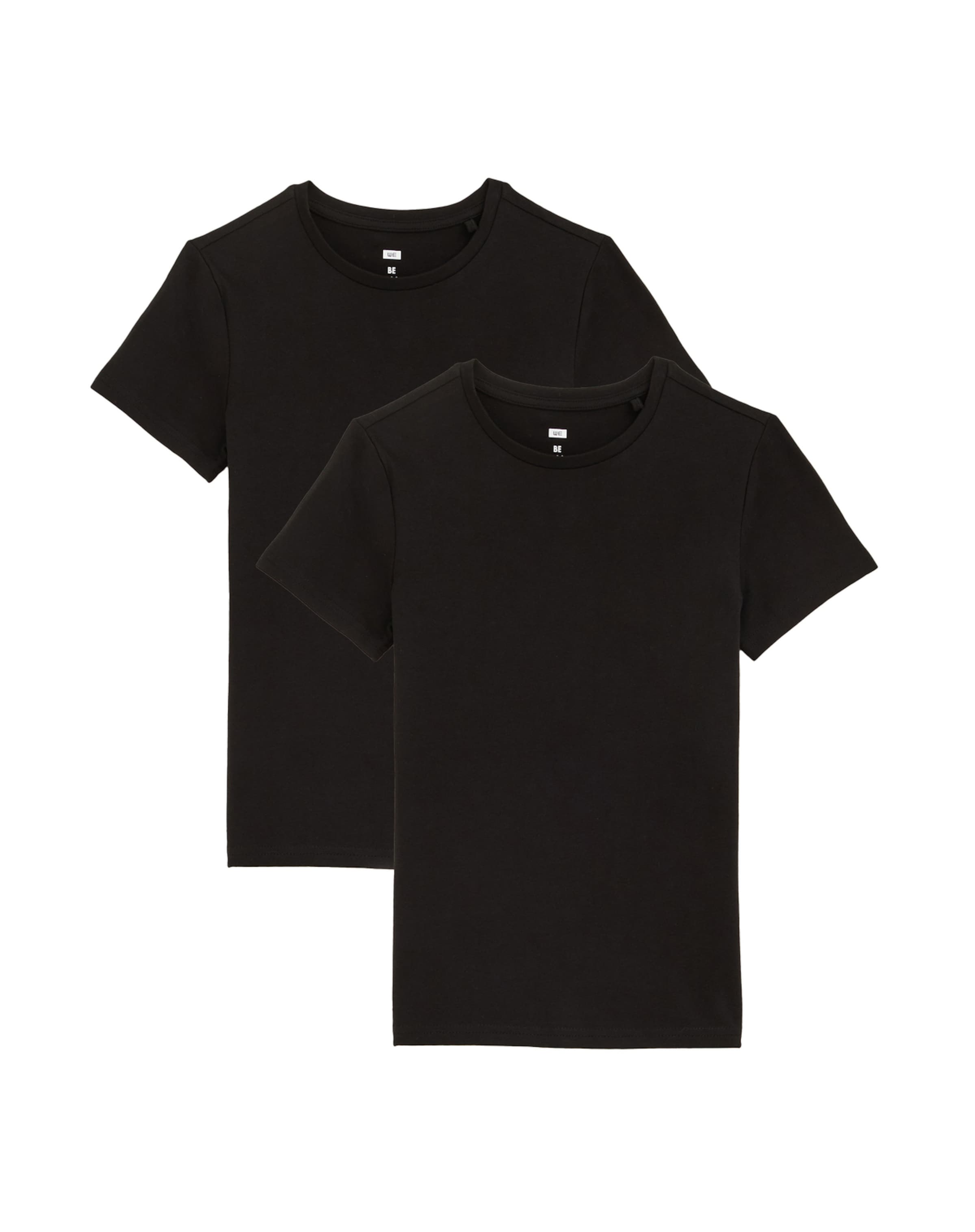 Maglietta di WE Fashion in nero: frontale