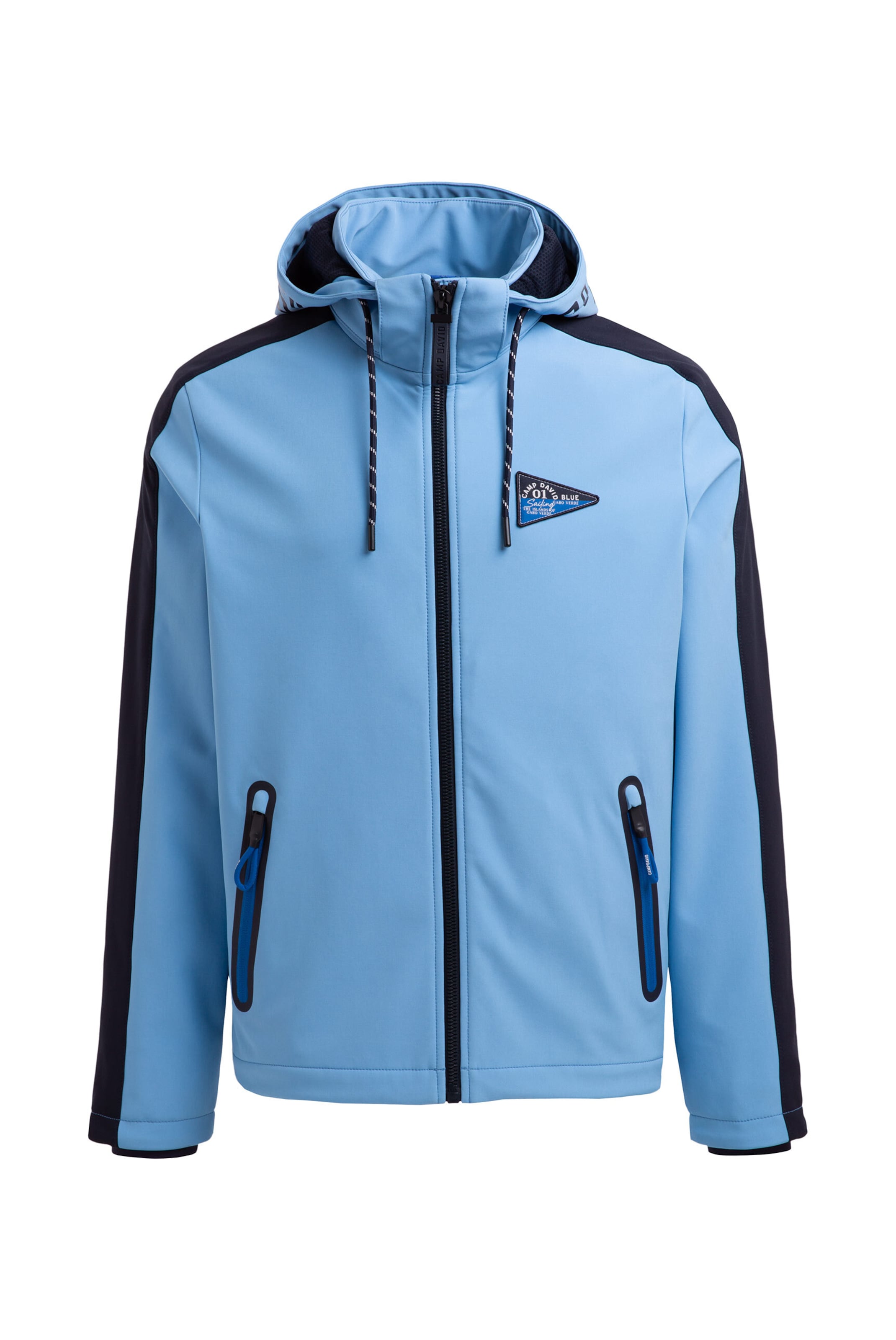 CAMP DAVID Between-Season Jacket in Blue: front