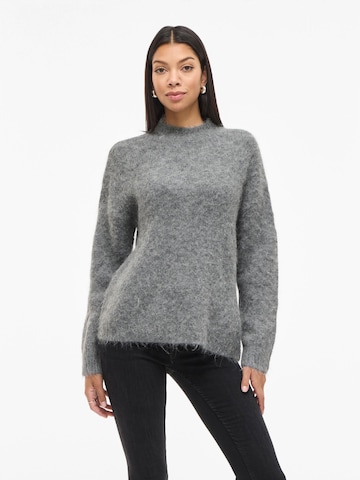 VILA Trui 'BENNU' in Grijs: voorkant
