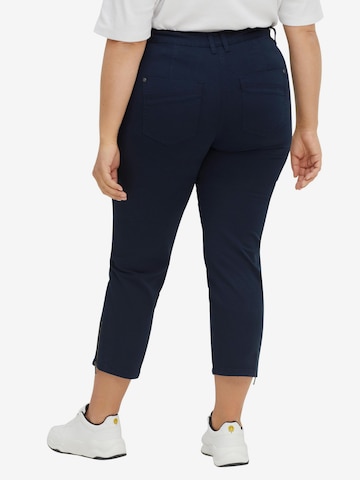 SHEEGO Slimfit Hose in Blau