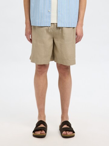 Loosefit Pantaloni 'SLHMAGNUS' di SELECTED HOMME in beige: frontale