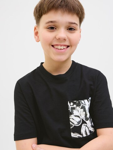 juoda Jack & Jones Junior Marškinėliai 'JORSplit'