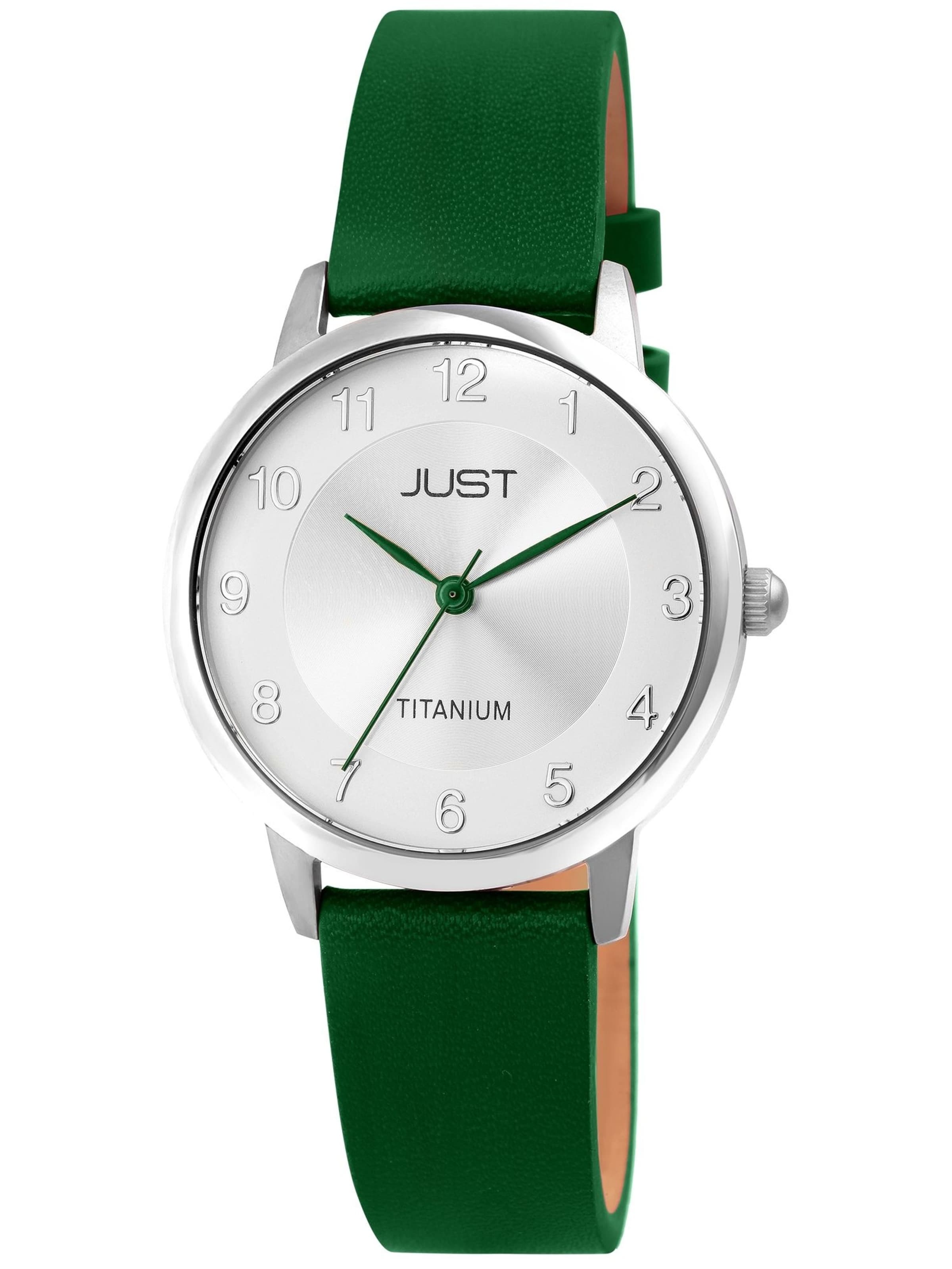 JUST Analog Watch 'Della, 5 ATM' in Green: front