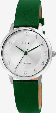 JUST Analog Watch 'Della, 5 ATM' in Green: front