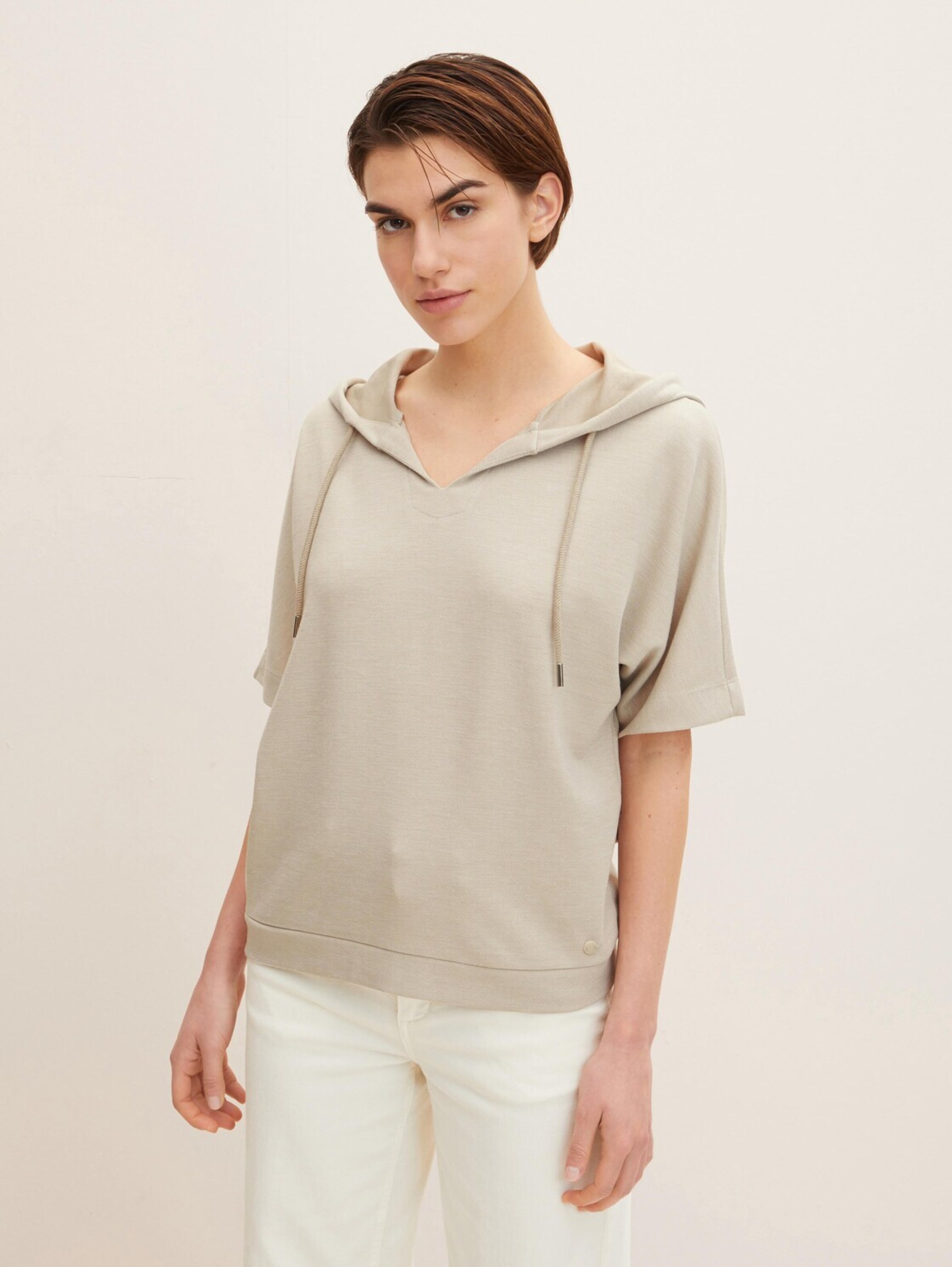 Frauen Große Größen TOM TAILOR Sweatshirt in Camel - WU18040 Frauen Große Größen TOM TAILOR Sweatshirt in Camel - WU18040