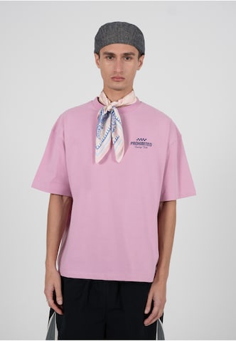 T-Shirt 'In A Rush' Prohibited en rose