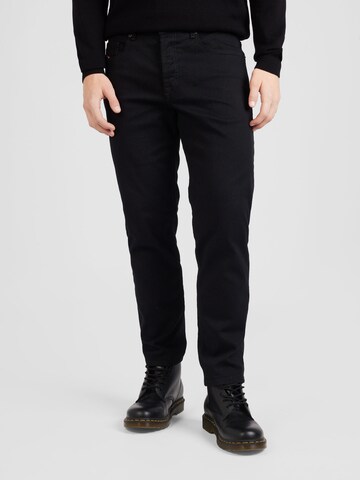 DIESEL Regular Jeans '2023 D-FINITIVE' i svart: framsida