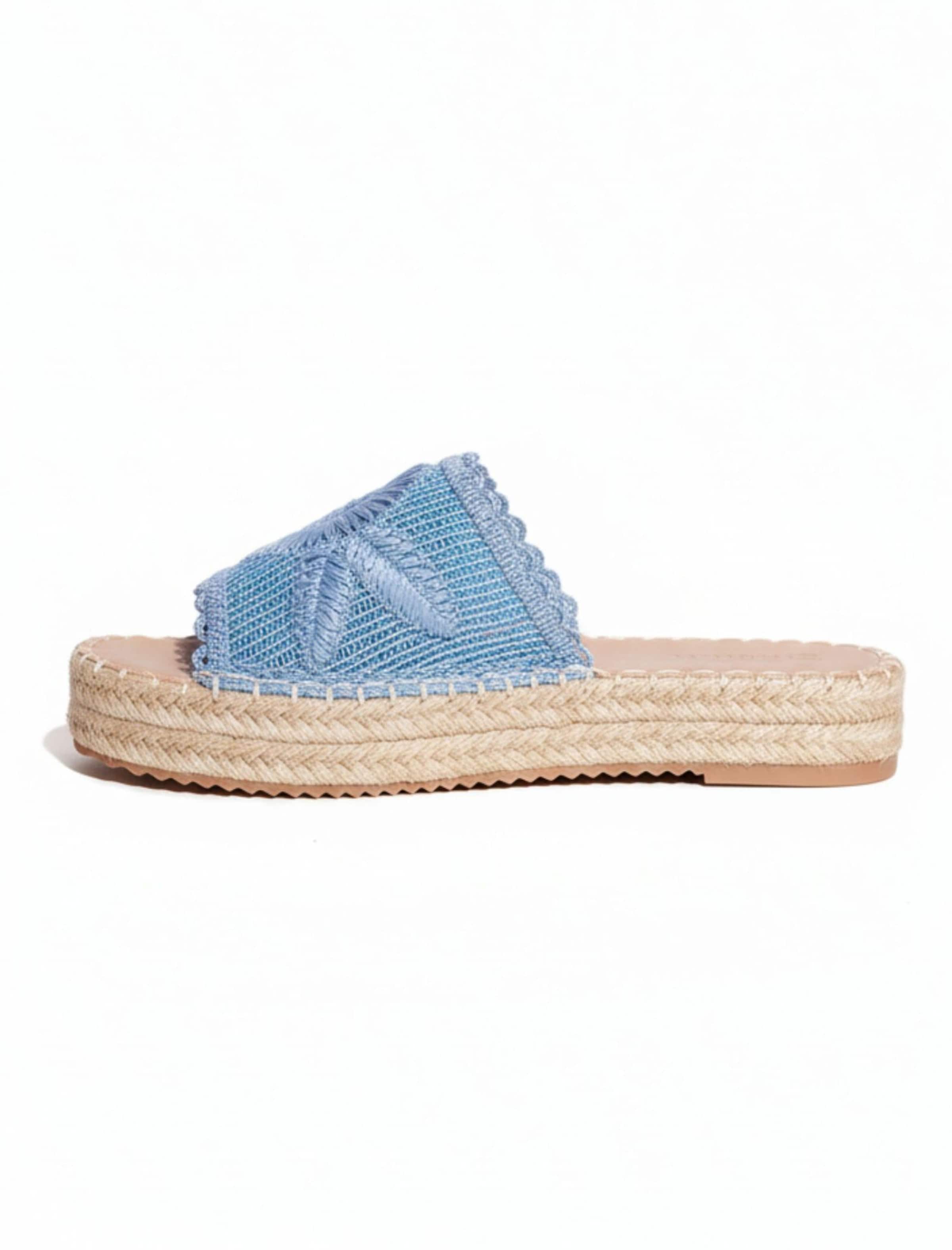 Zoccoletto di South Beach in blu: frontale
