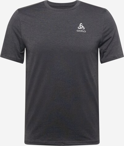 Tricou funcțional ODLO pe negru amestecat / alb, Vizualizare produs