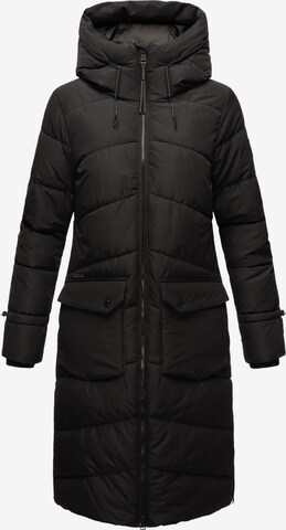 MARIKOO Winter coat in Black: front