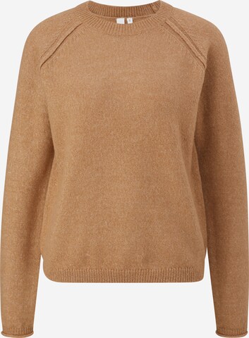 Pull-over QS en marron : devant