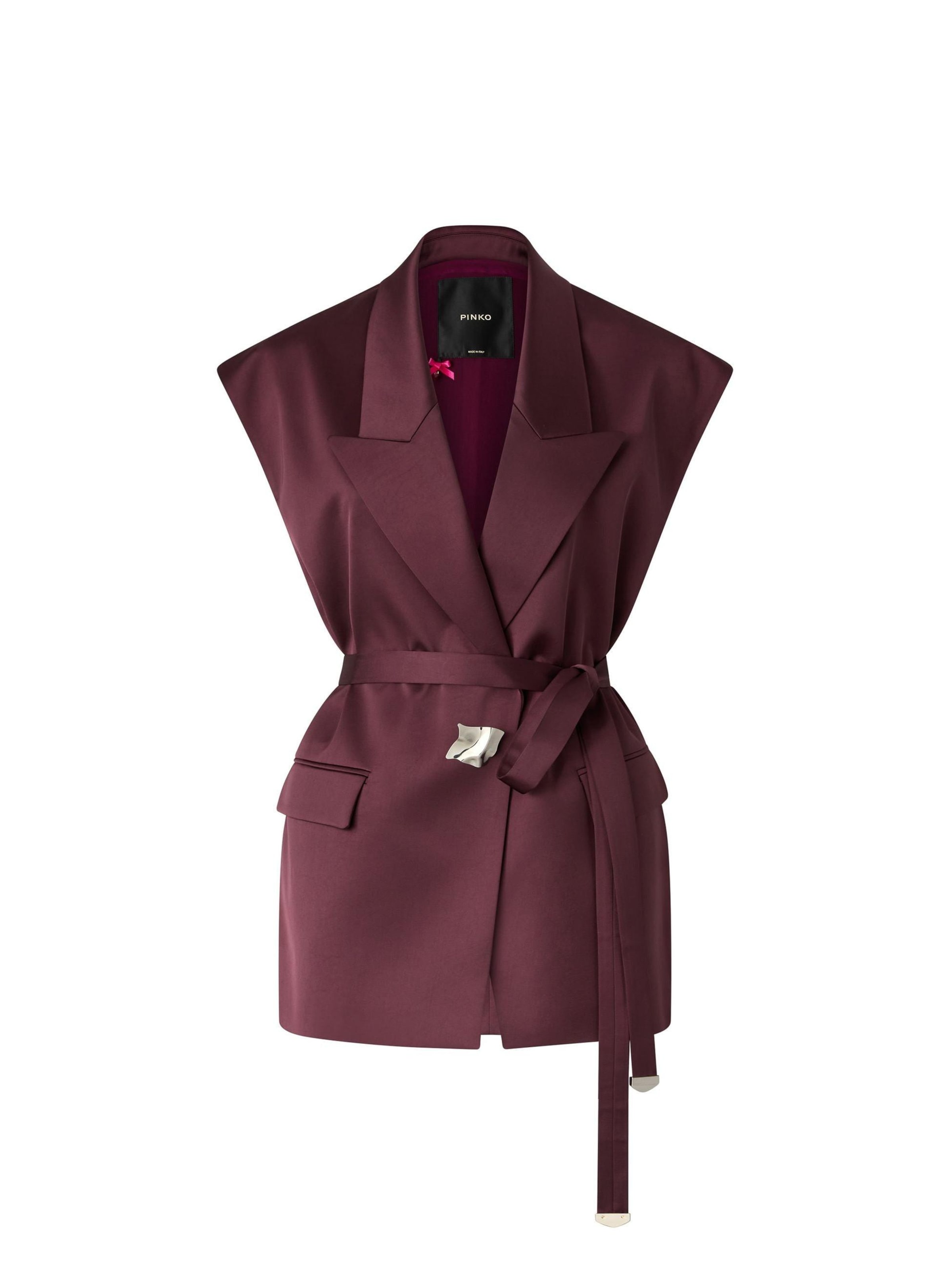 PINKO Veste mi-saison en bordeaux, Vue avec produit