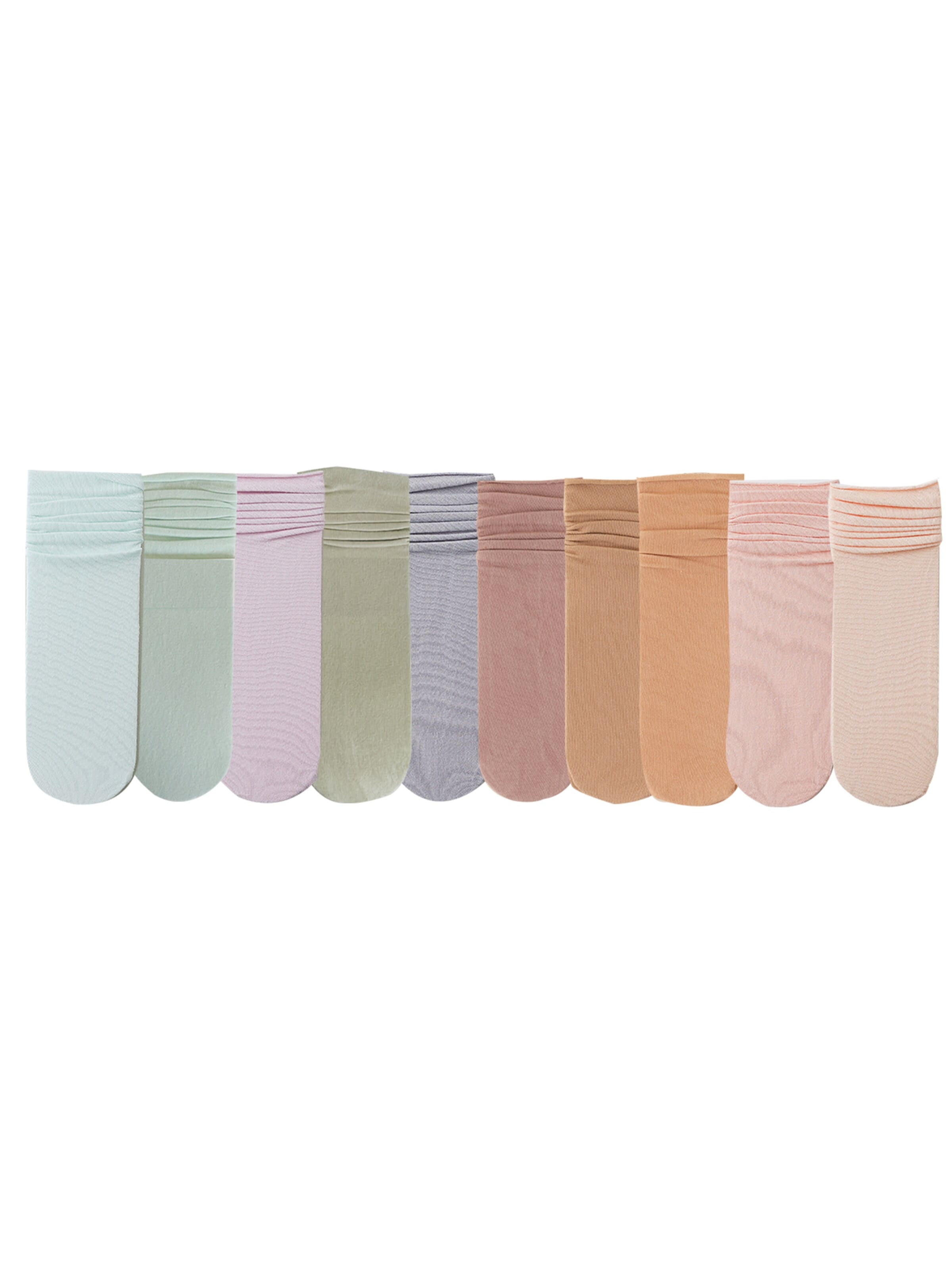 Millo Socks 'Colorful Viskose' in Beige: front