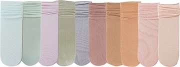 Millo Socks 'Colorful Viskose' in Beige: front