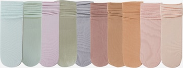 Millo Socks 'Colorful Viskose' in Beige: front
