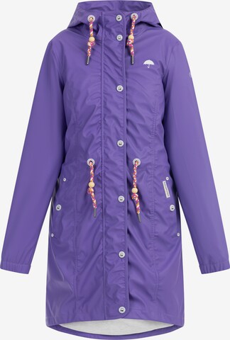 Schmuddelwedda Raincoat in Purple: front