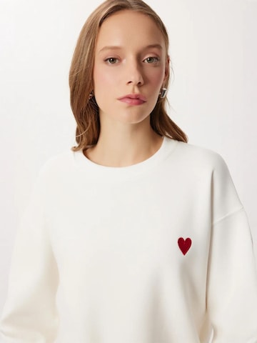 Sweat-shirt Hiccup en blanc