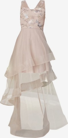 Chi Chi London Večerné šaty 'Bestickt' - ružová: predná strana