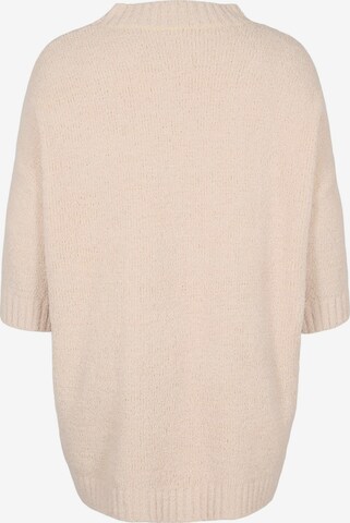 Pull-over 'Teddy' Zizzi en beige