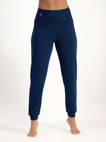 Urban Goddess Yoga & Activewear Loosefit Sporthose 'Ojas Yogabroek - Onyx Black' in Blau: Vorderseite