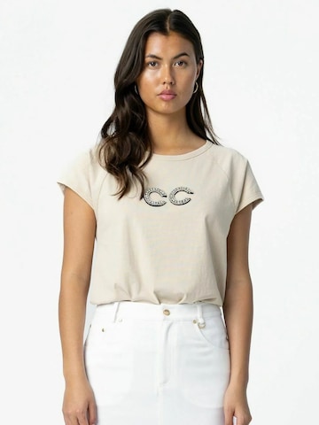 Coster Copenhagen Top ' Bead ' in Beige: front