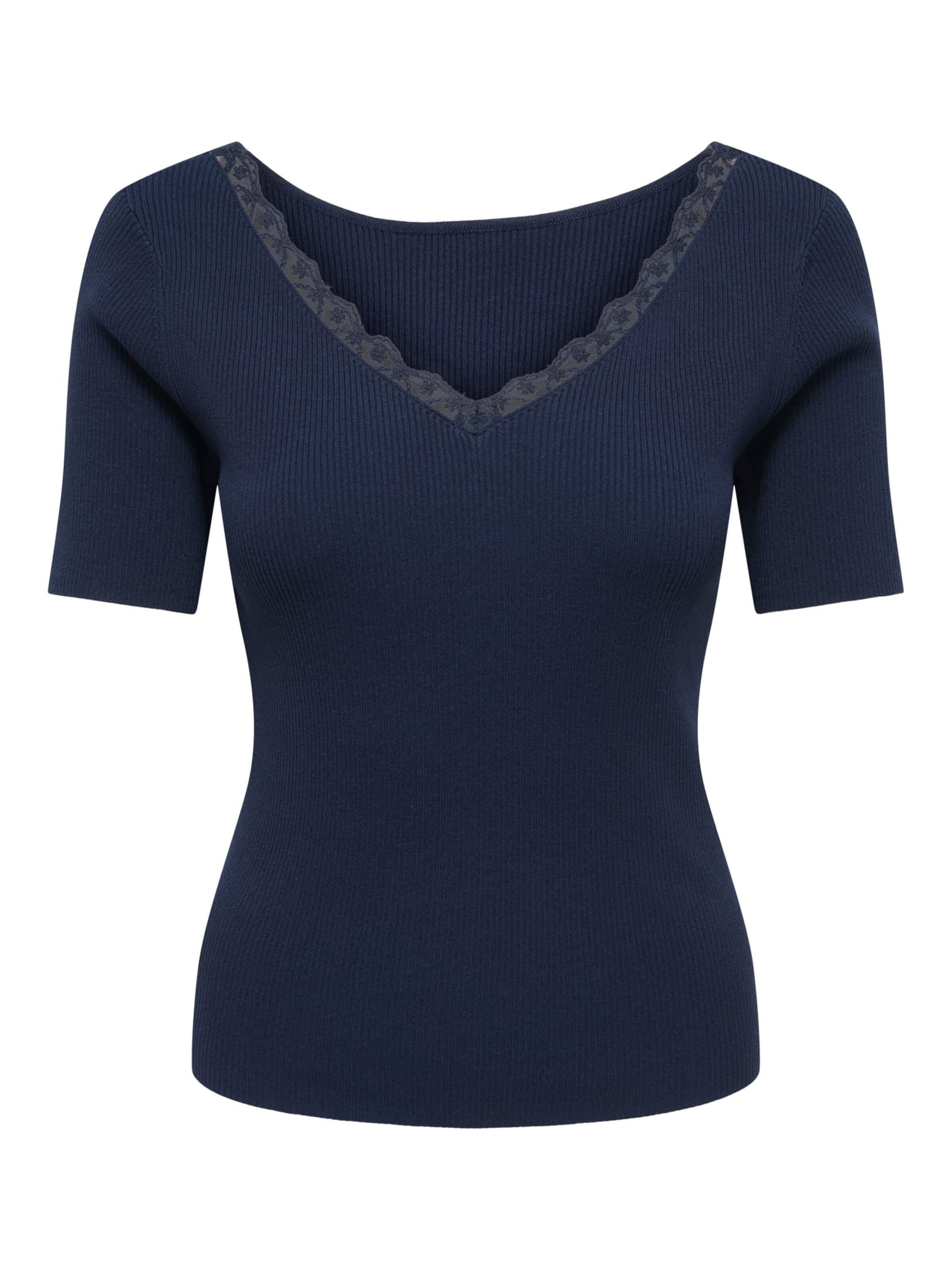 Jaqueline de Yong Shirt 'nanna' in Blauw: voorkant
