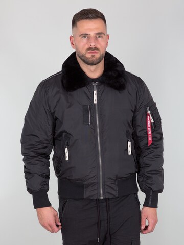 ALPHA INDUSTRIES Tussenjas 'Injector III' in Zwart: voorkant