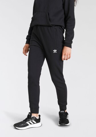 ADIDAS ORIGINALS Tapered Pants 'Adicolor' in Black: front