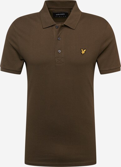 Lyle & Scott T-Shirt en brun foncé / jaune, Vue avec produit